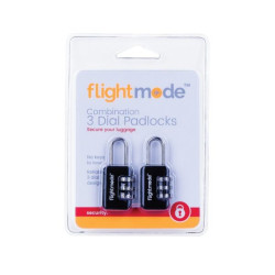 Flightmode 3 Dial Padlock 2 Pack