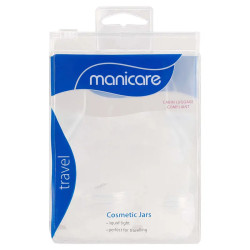 Manicare Cosmetic Jars with Spatula 2 Pack
