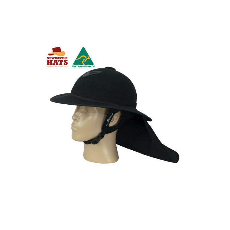 Newcastle Hats Horse Riding Brim with Neckflap UPF50+